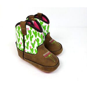 Ariat Lil Stompers Infant Baby Girls Cactus Western Cowboy Boots 81464-00